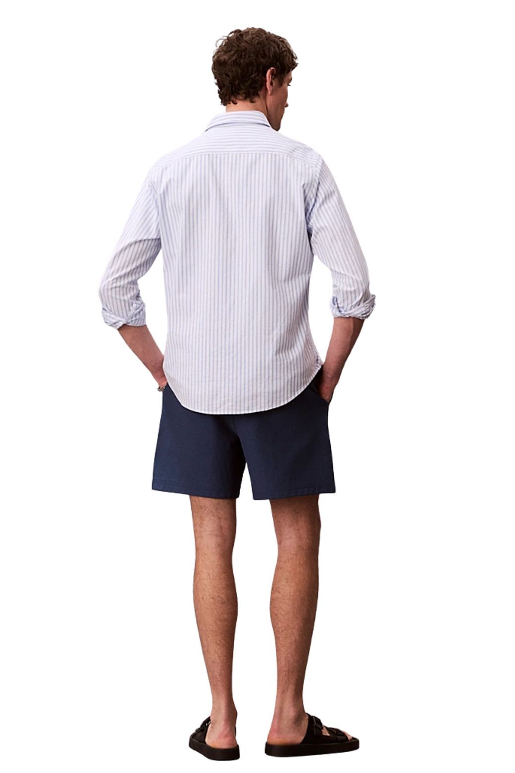 Shorts Calvin Klein Felpa Azul Marino