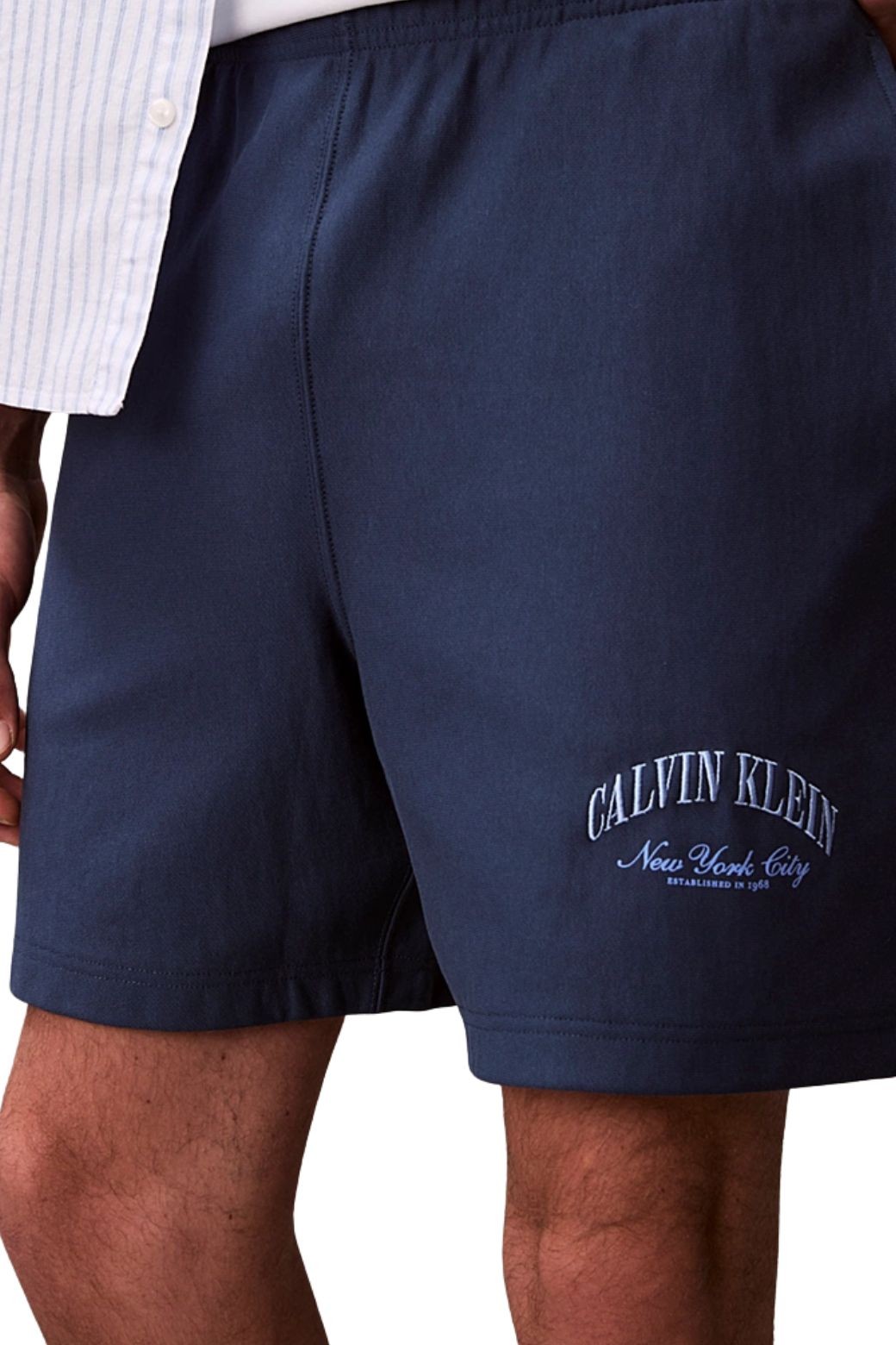 Shorts Calvin Klein Felpa Azul Marino