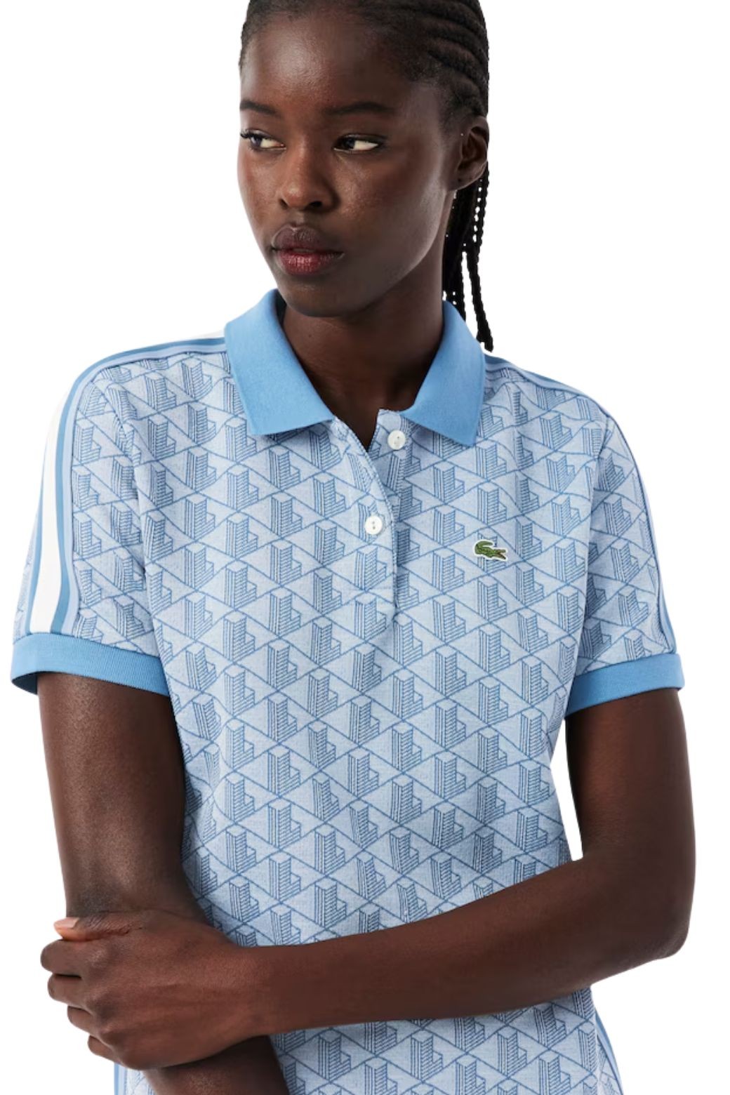 Vestido Lacoste Monograma Azul