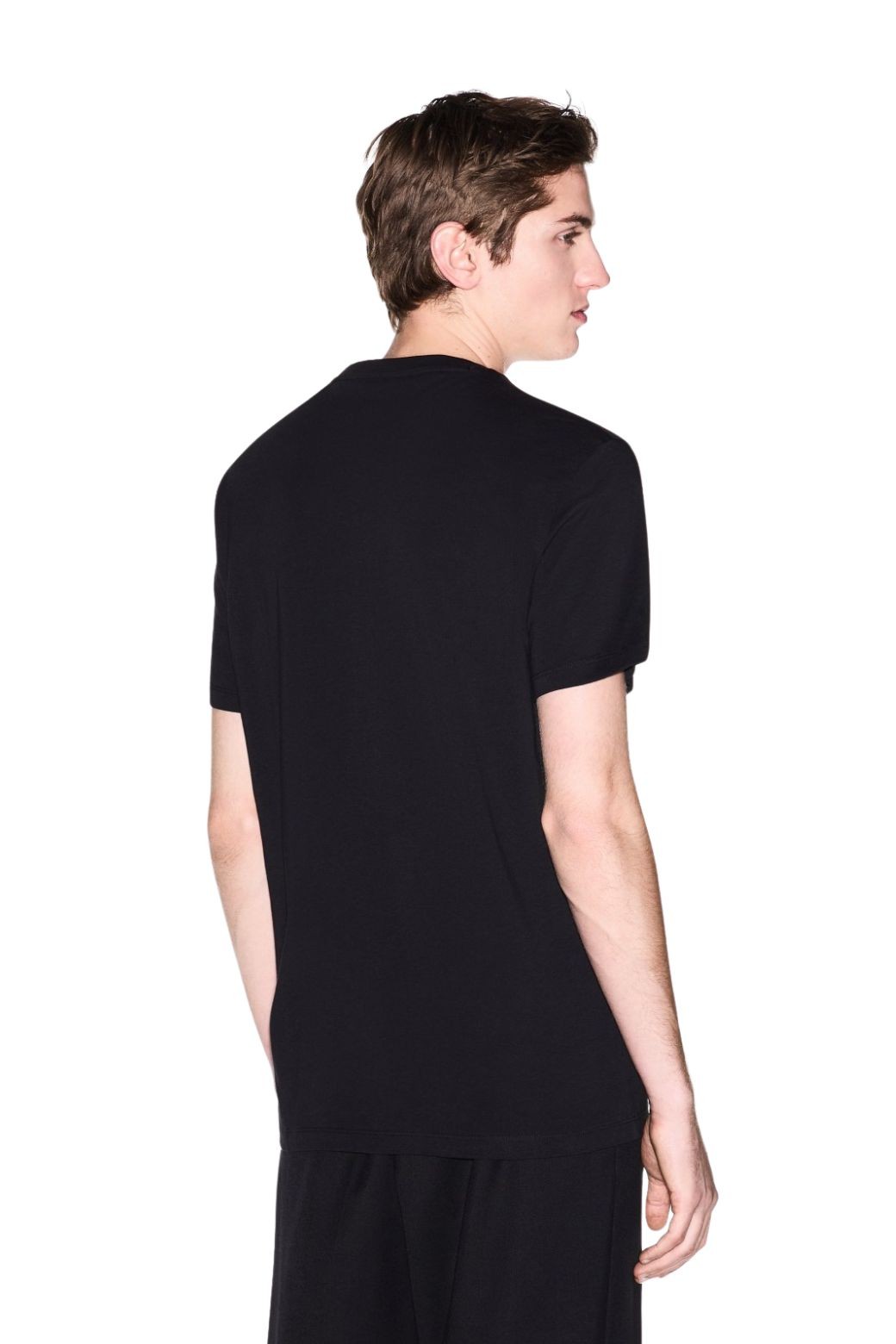 Camiseta Armani Exchange Square Logo Negra