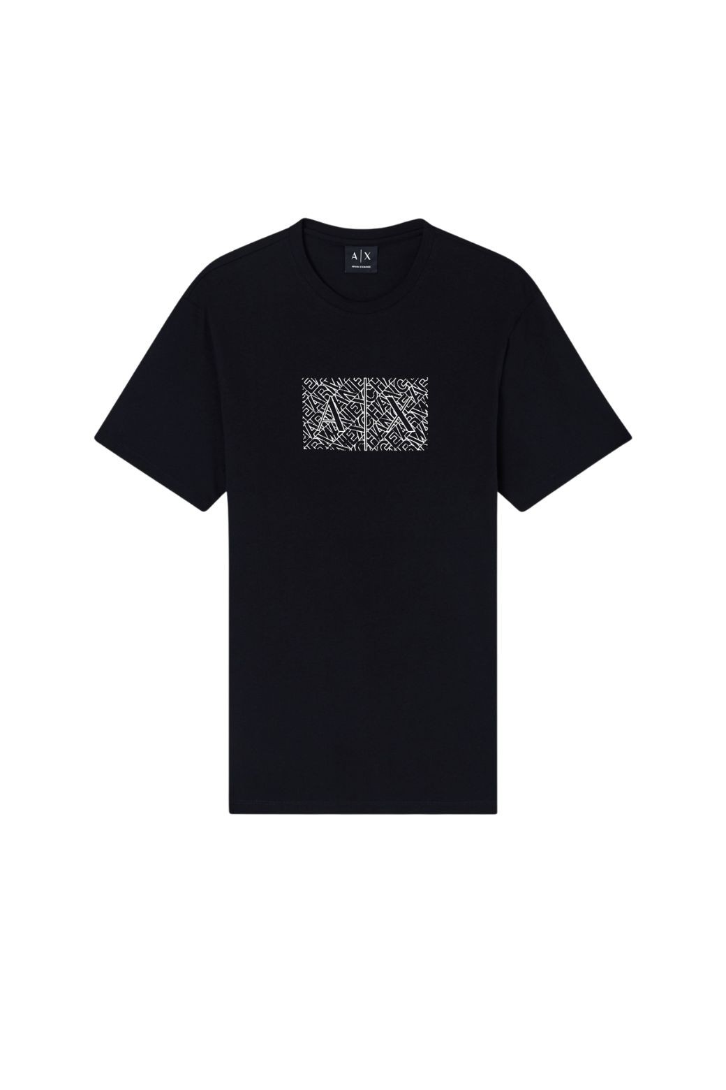 Camiseta Armani Exchange Square Logo Negra