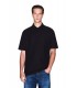 Polo Armani Exchange Multilogo Velour Negro