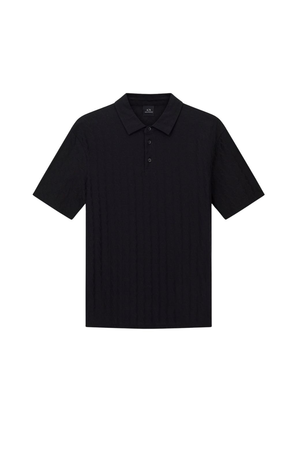 Polo Armani Exchange Multilogo Velour Negro