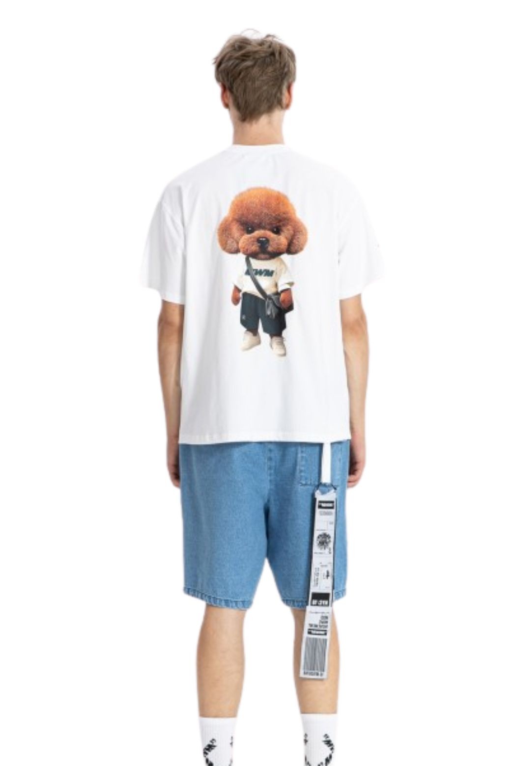 Camiseta MWM Back Logo Teddy Blanca