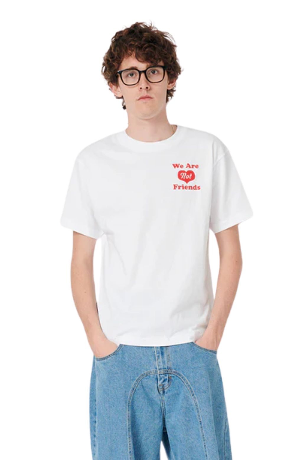 Camiseta We Are Not Friends Heart House Blanca