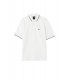 Polo Armani Exchange Ribbed Blanco