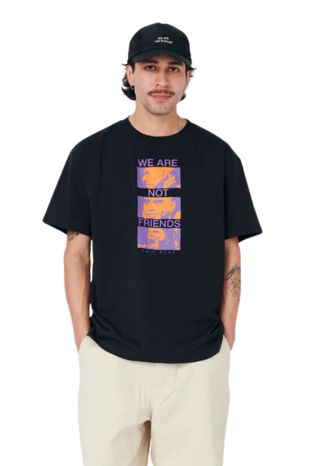Camiseta We Are Not Friends The Three Amigos Negra