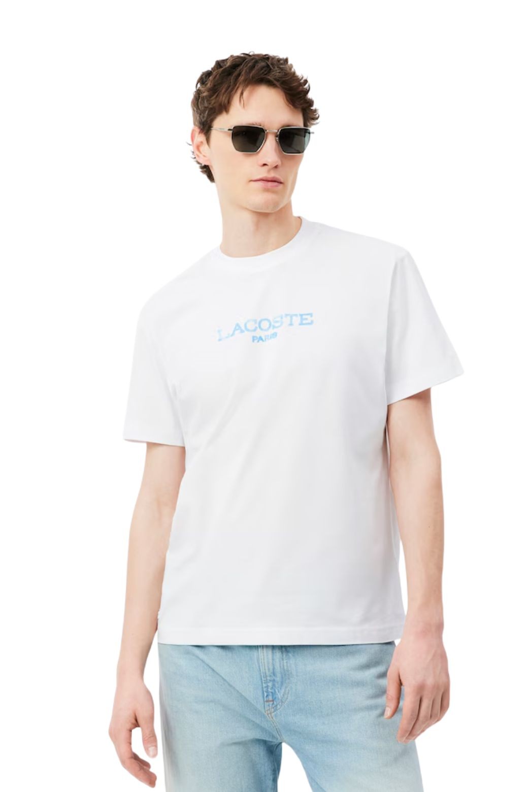 Camiseta Lacoste Printed Blanca