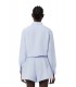 Camisa Lacoste Oversized Wmns Azul Celeste