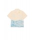 Camisa Lacoste Hawaiian Boxy Beige y Azul