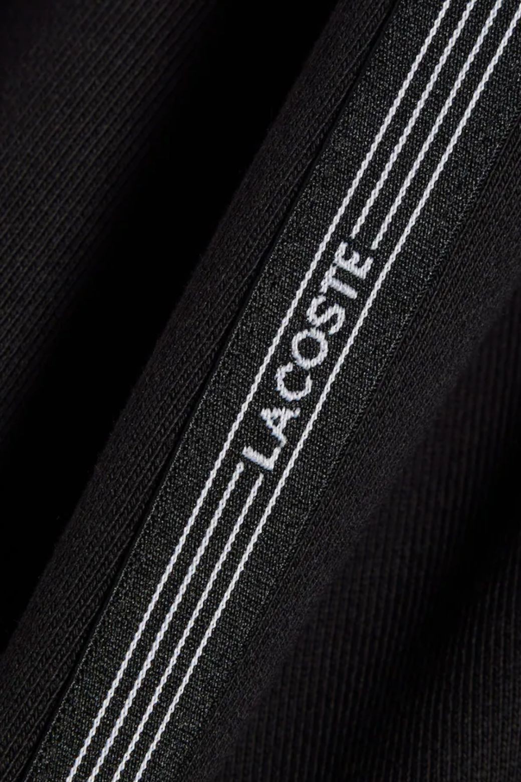 Bermuda Lacoste Franjas Negro