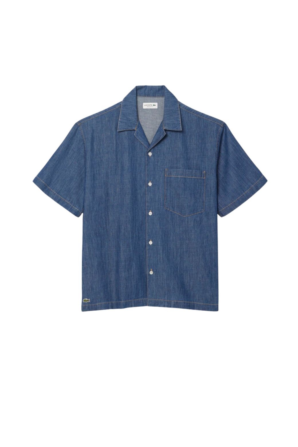 Camisa Lacoste Denim Relaxed Azul