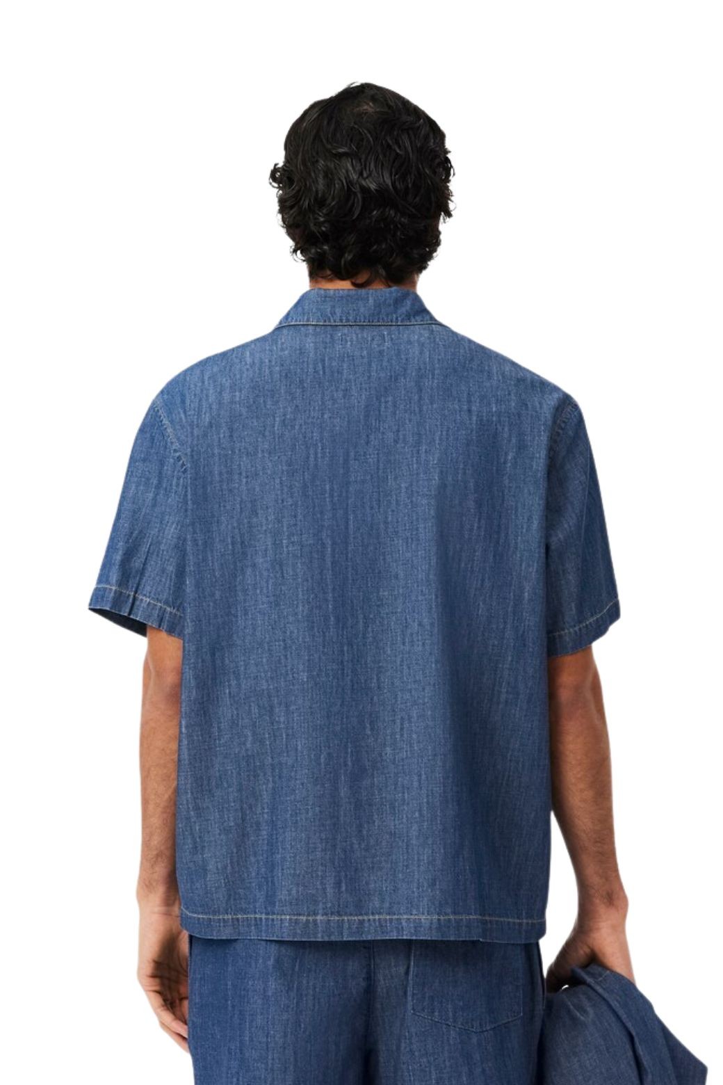 Camisa Lacoste Denim Relaxed Azul