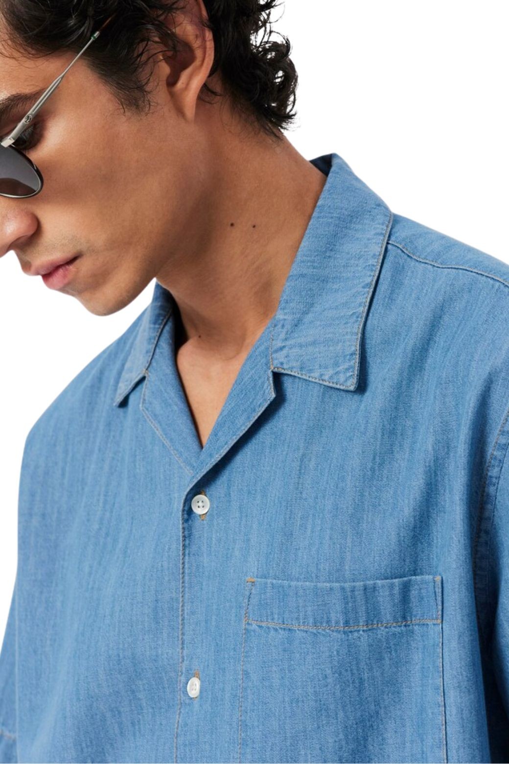 Camisa Lacoste Denim Relaxed Azul claro