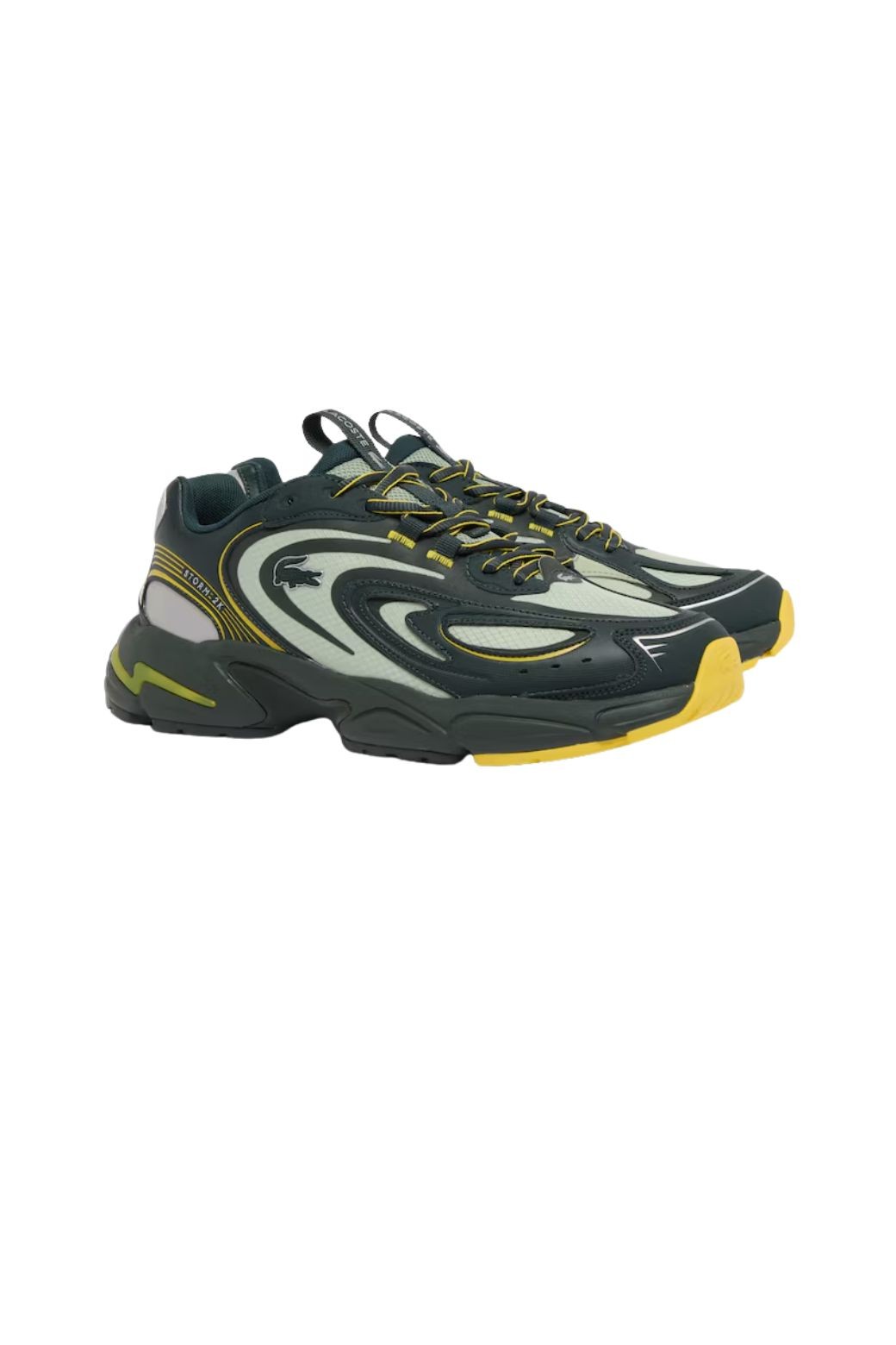 Zapatillas Lacoste Storm 96 2k Negra y Amarilla