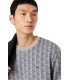 Camiseta Lacoste Jacquard Monogram Gris