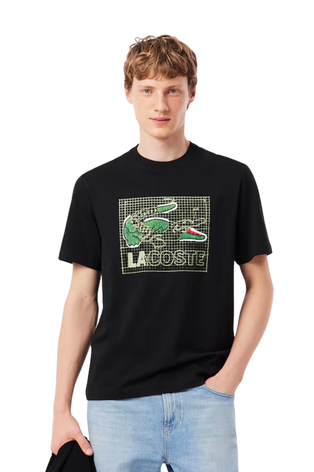 Camiseta Lacoste Crewneck Negra
