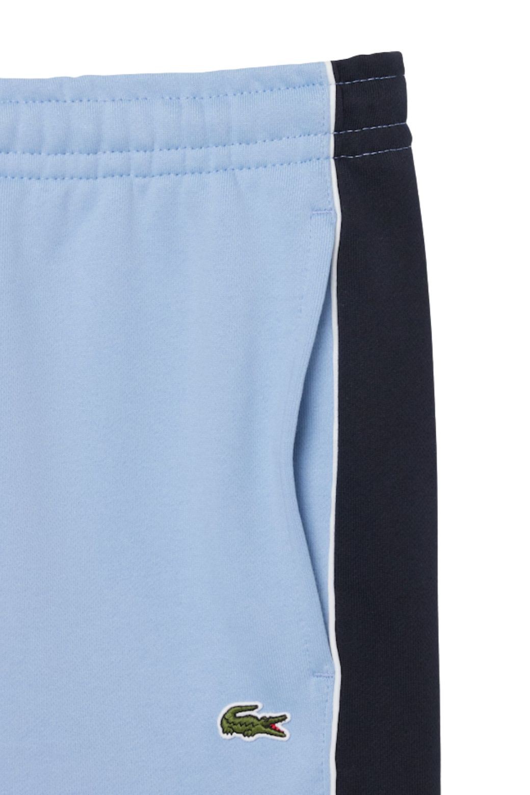 Bermuda Lacoste Colorblock Celeste y Azul marino