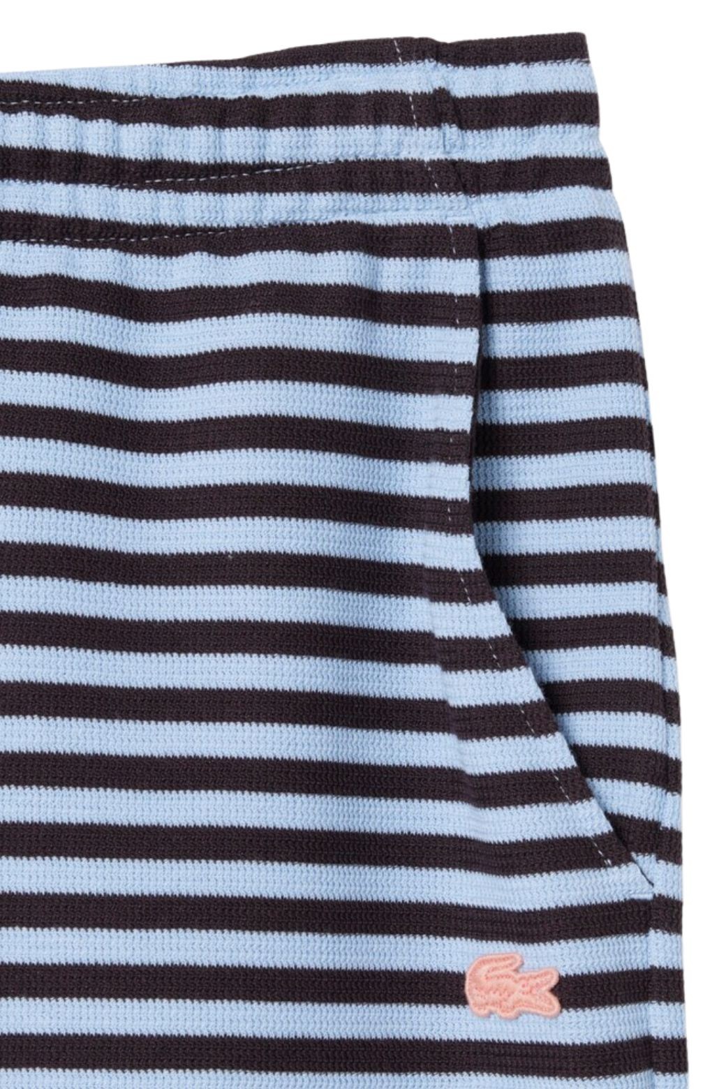 Bermuda Lacoste Rayas Miami Azul marino