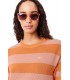 Vestido Lacoste Striped Mesh