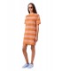 Vestido Lacoste Striped Mesh