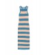 Vestido Lacoste Rayas Striped Azul y Beige