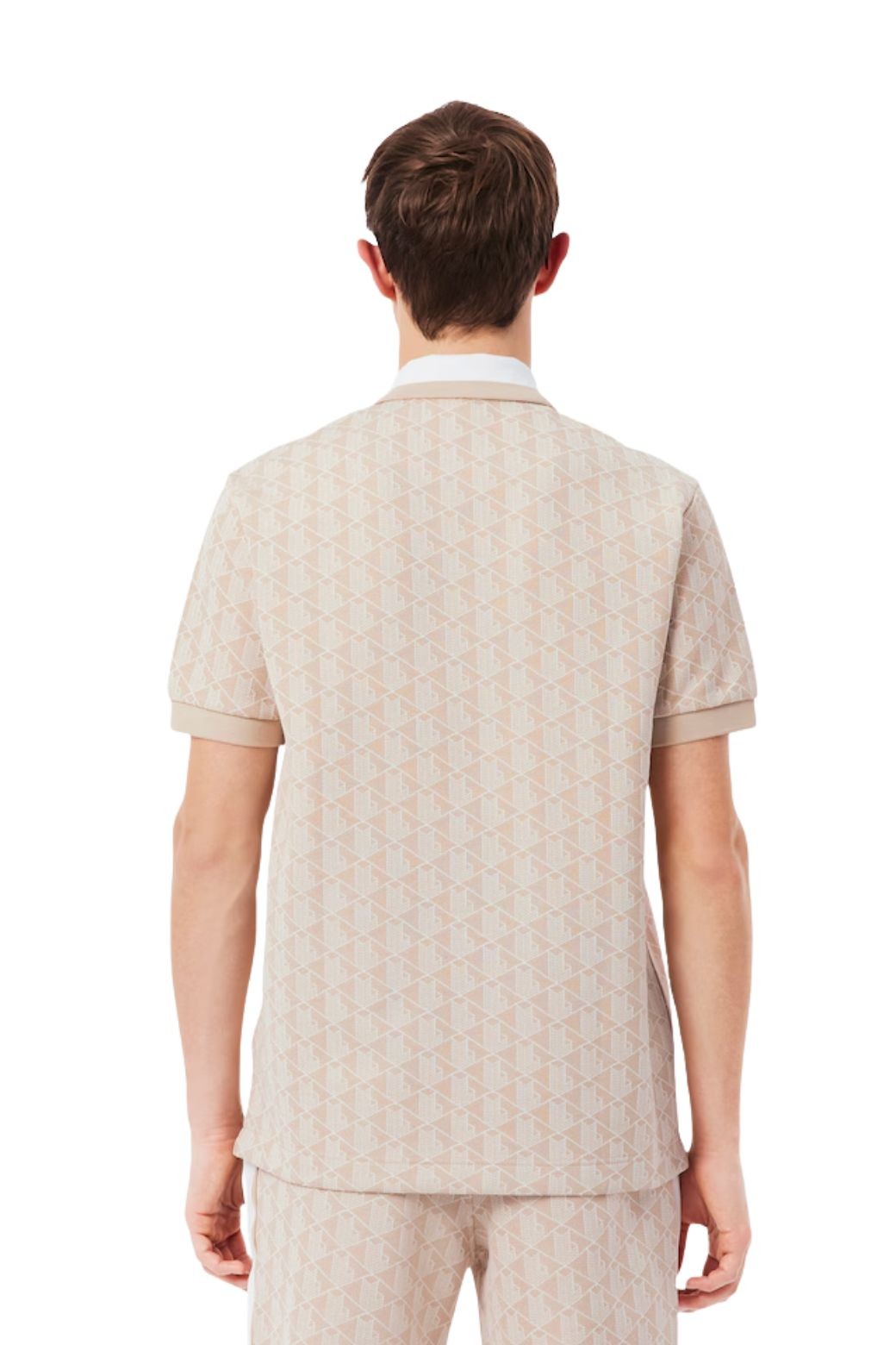Polo Lacoste Jacquard Beige