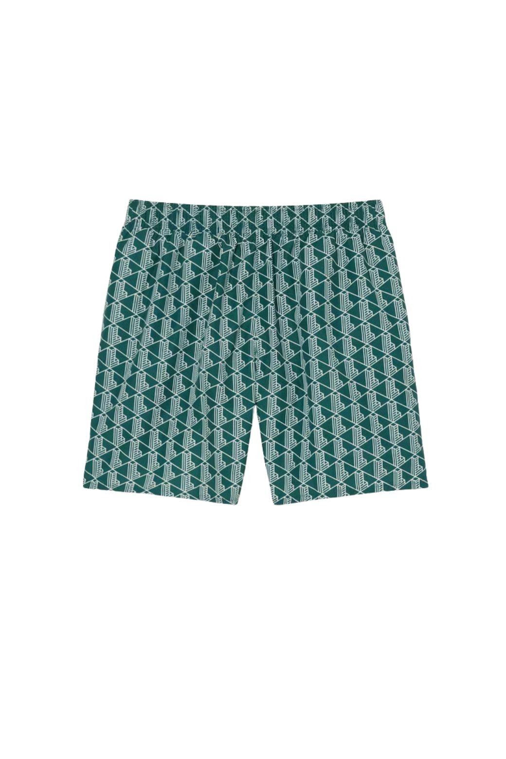 Bañador Lacoste Monogram Verde