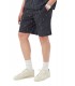 Bermuda Lacoste Rayas Estampado Negra