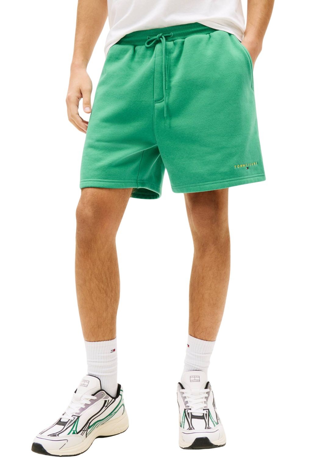 Bermuda Tommy Jeans Contrast Linear Verde