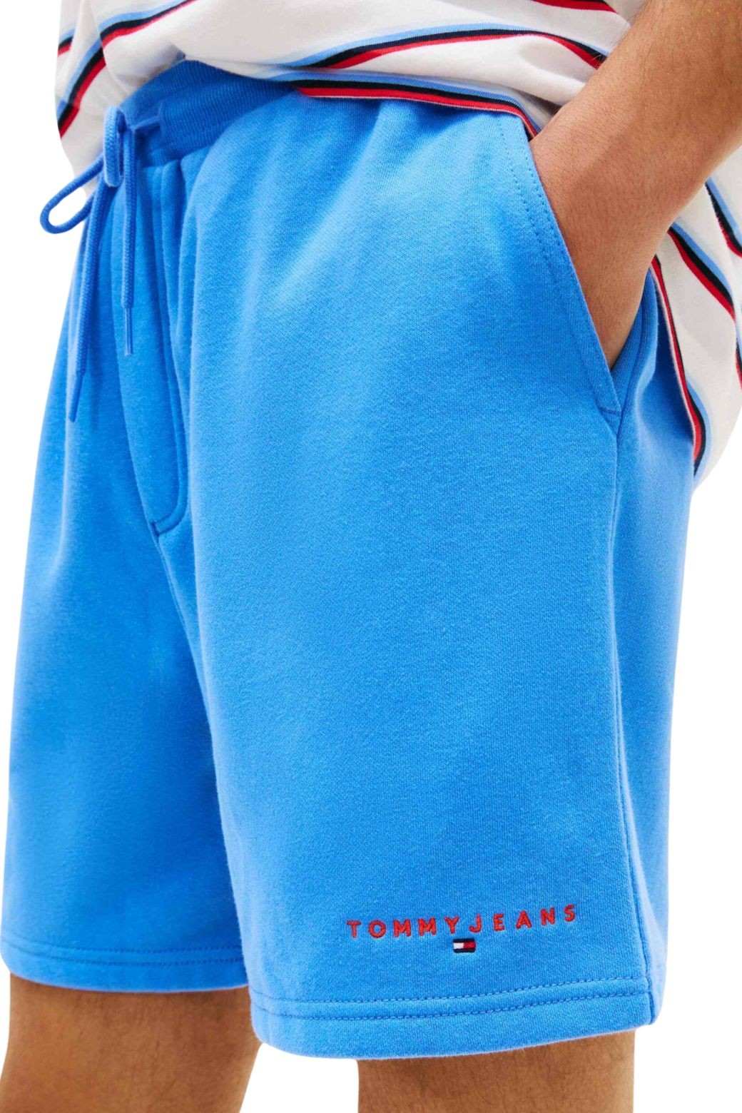 Bermuda Tommy Jeans Contrast Linear Azul