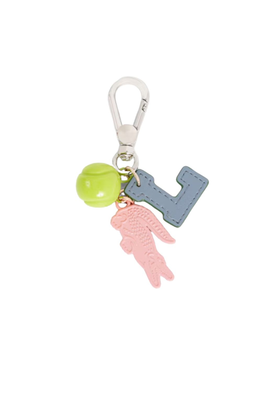 Llavero Lacoste Colgantes Pelota Tenis, Cocodrilo Azul y Rosa