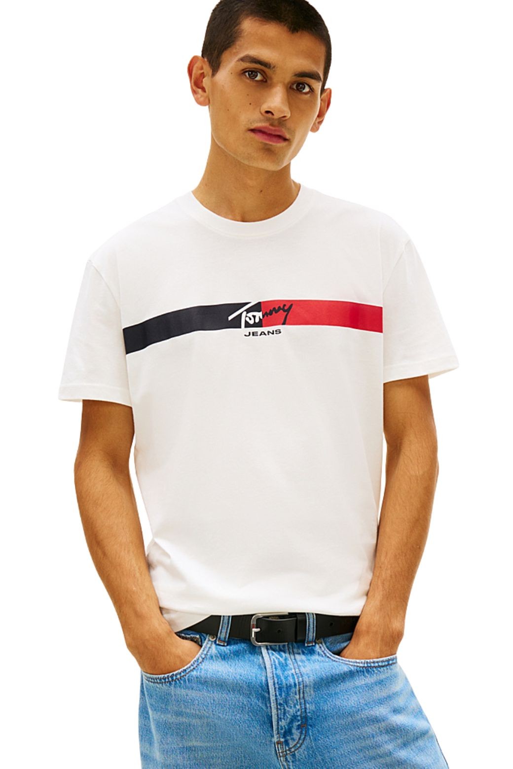 Camiseta Tommy Jeans Signature Blanca