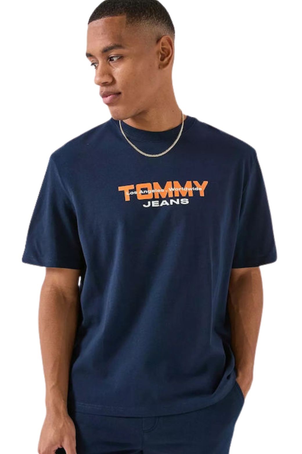 Camiseta Tommy Jeans 90s Block Azul Marino