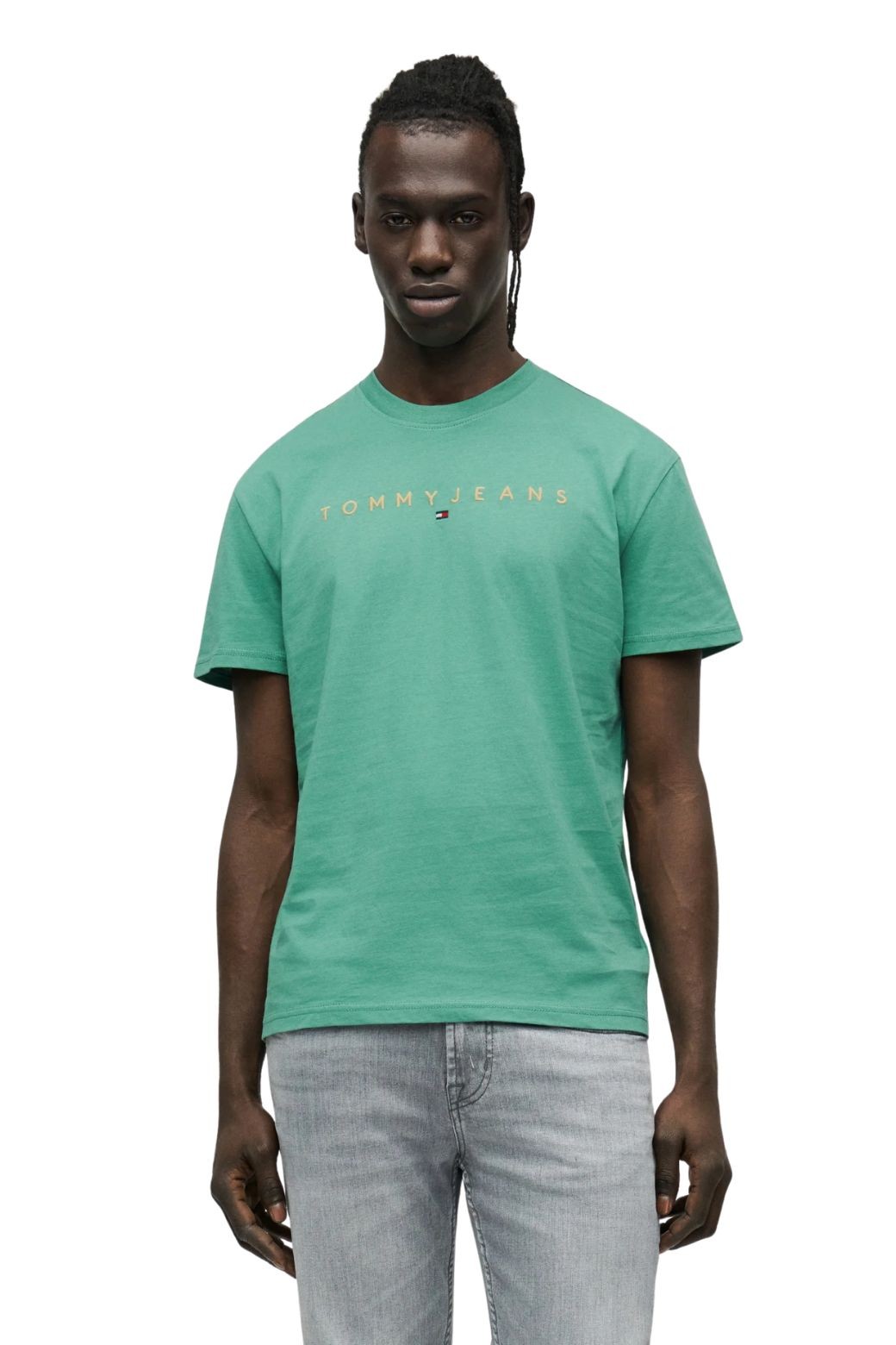 Camiseta Tommy Jeans Linear Verde