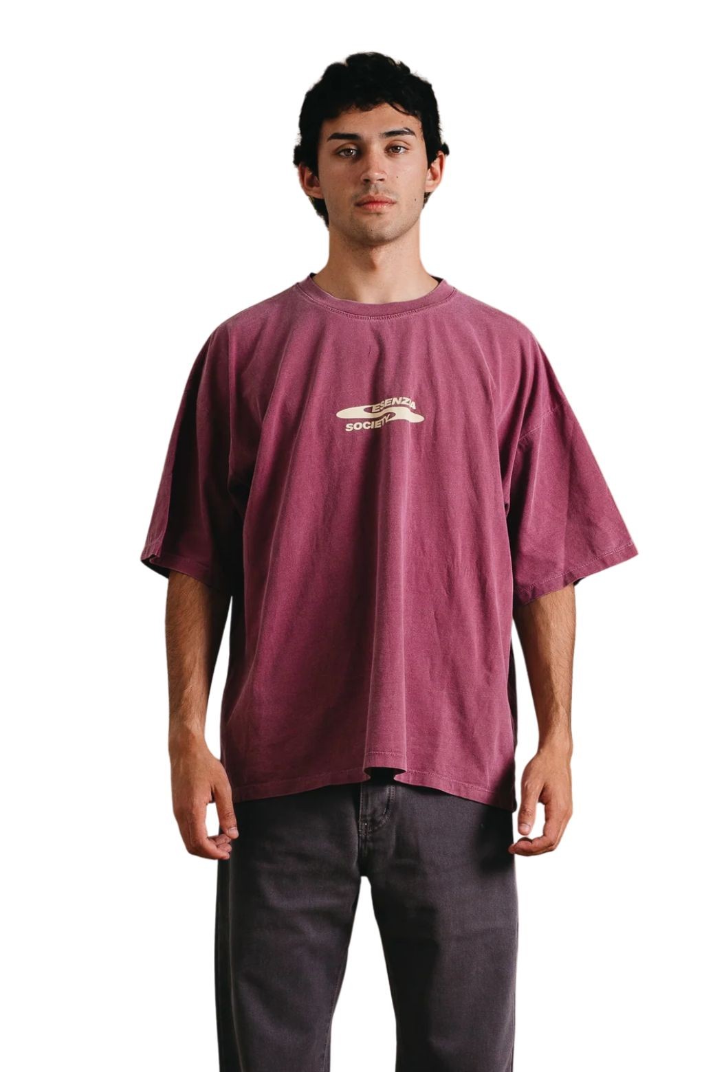 Camiseta Esenzia Grape Graphic Tee Morada