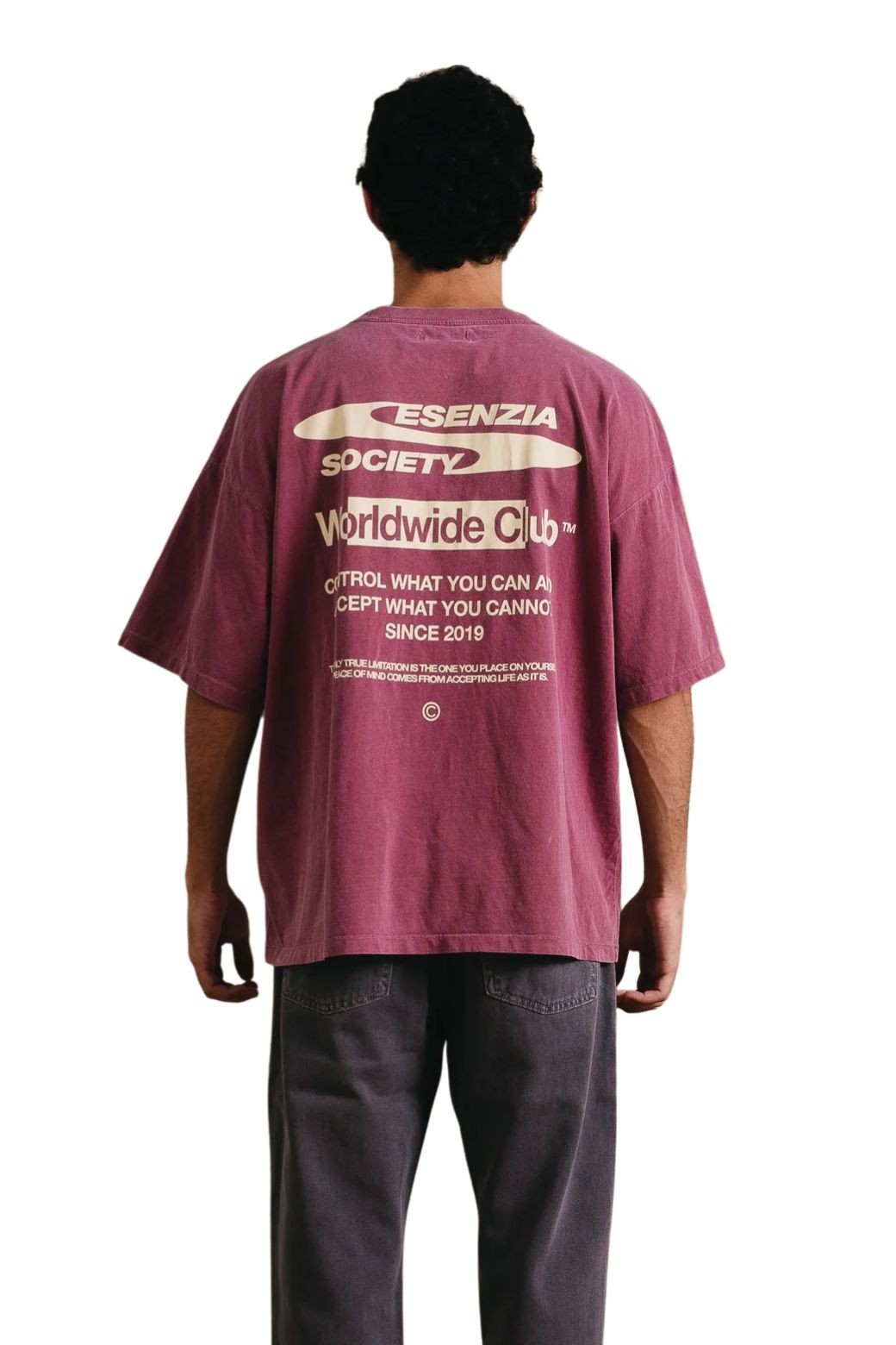 Camiseta Esenzia Grape Graphic Tee Morada
