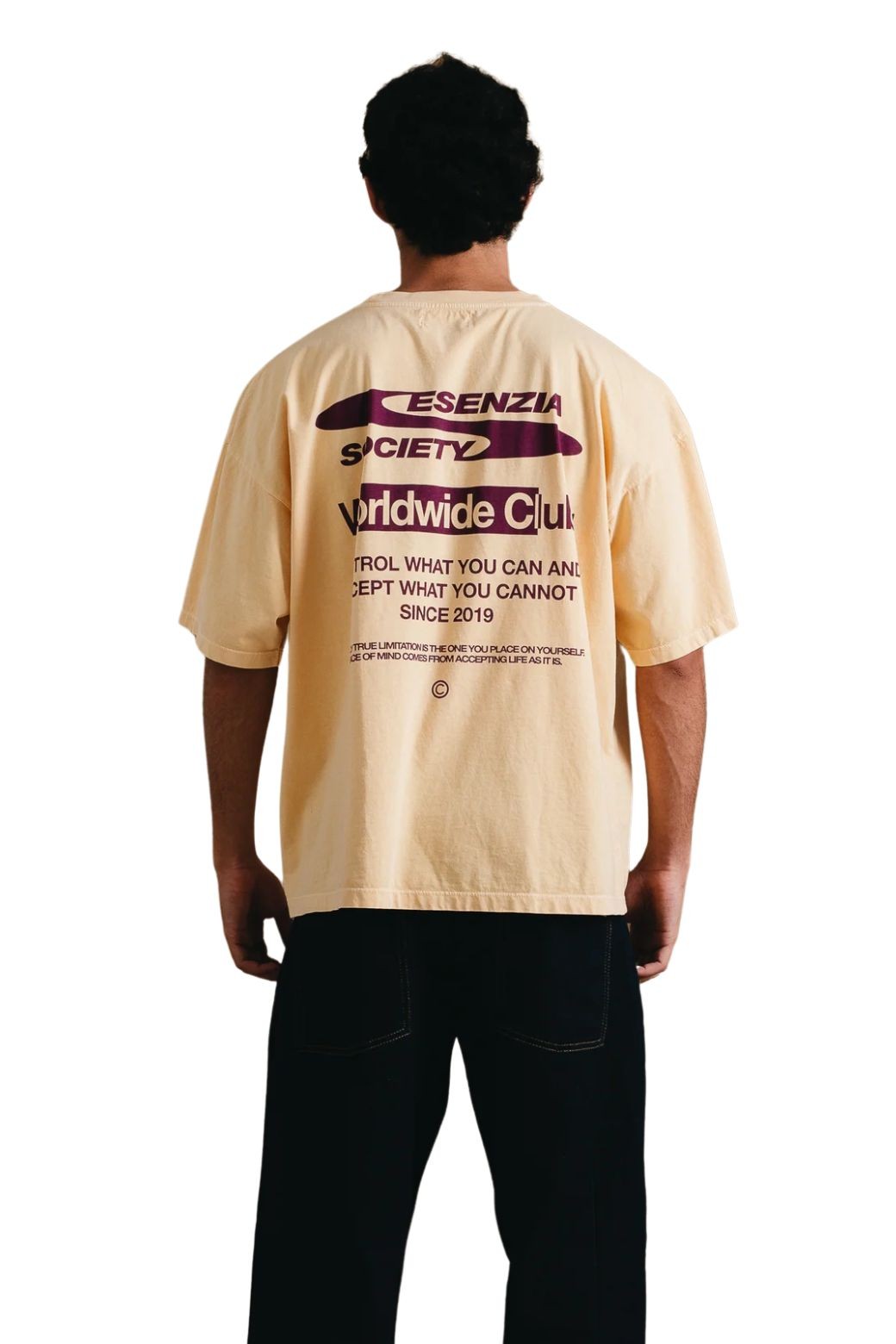Camiseta Esenzia Graphic Tee Amarilla