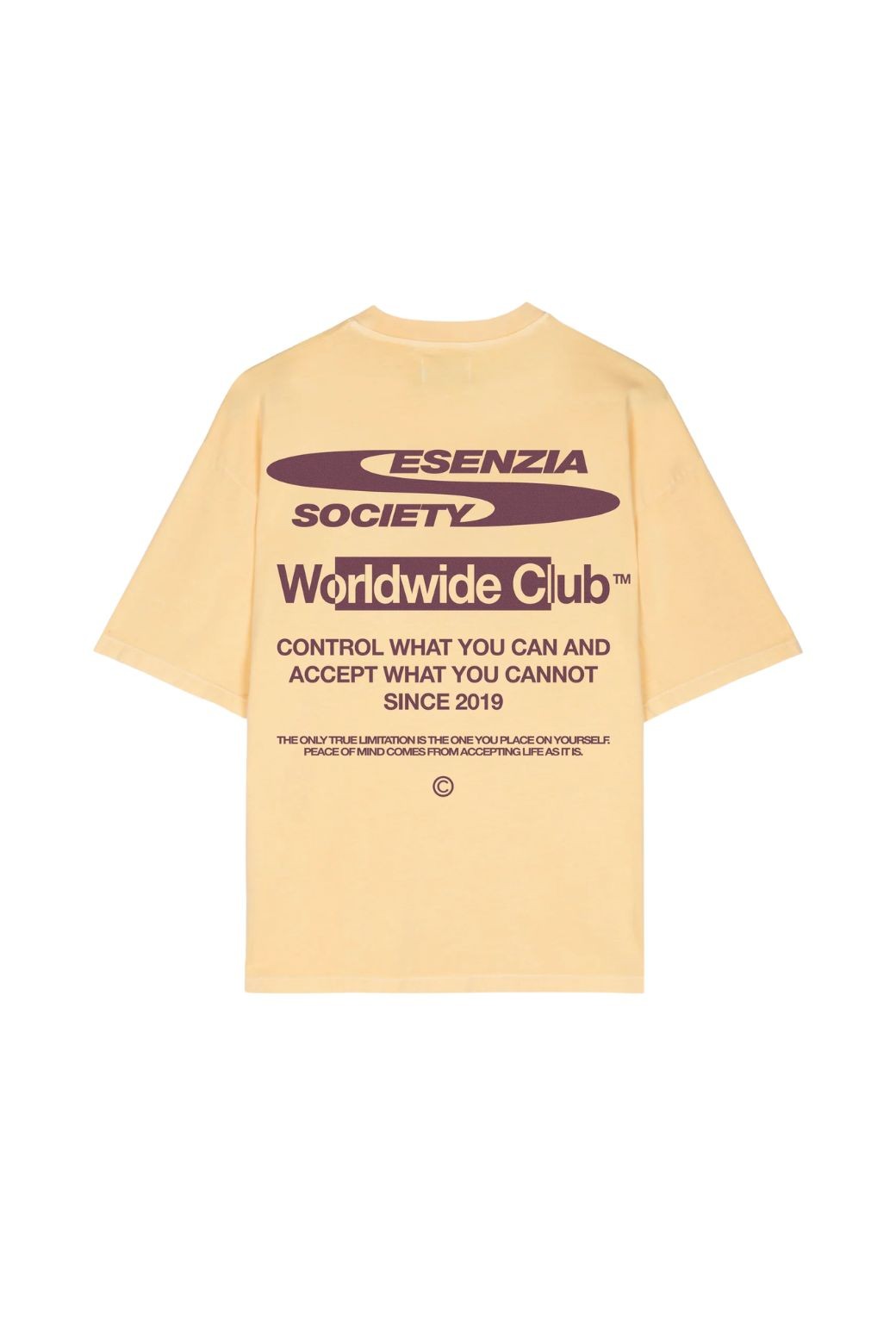 Camiseta Esenzia Graphic Tee Amarilla