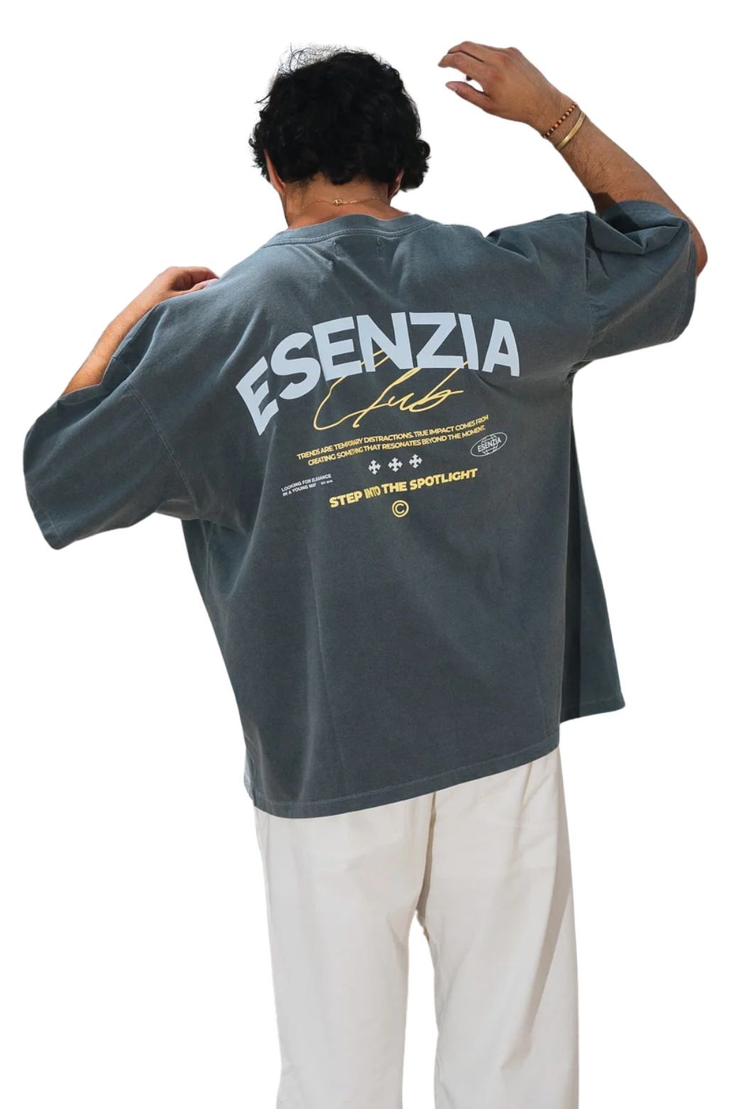 Camiseta Esenzia Midnight Signature Tee Gris