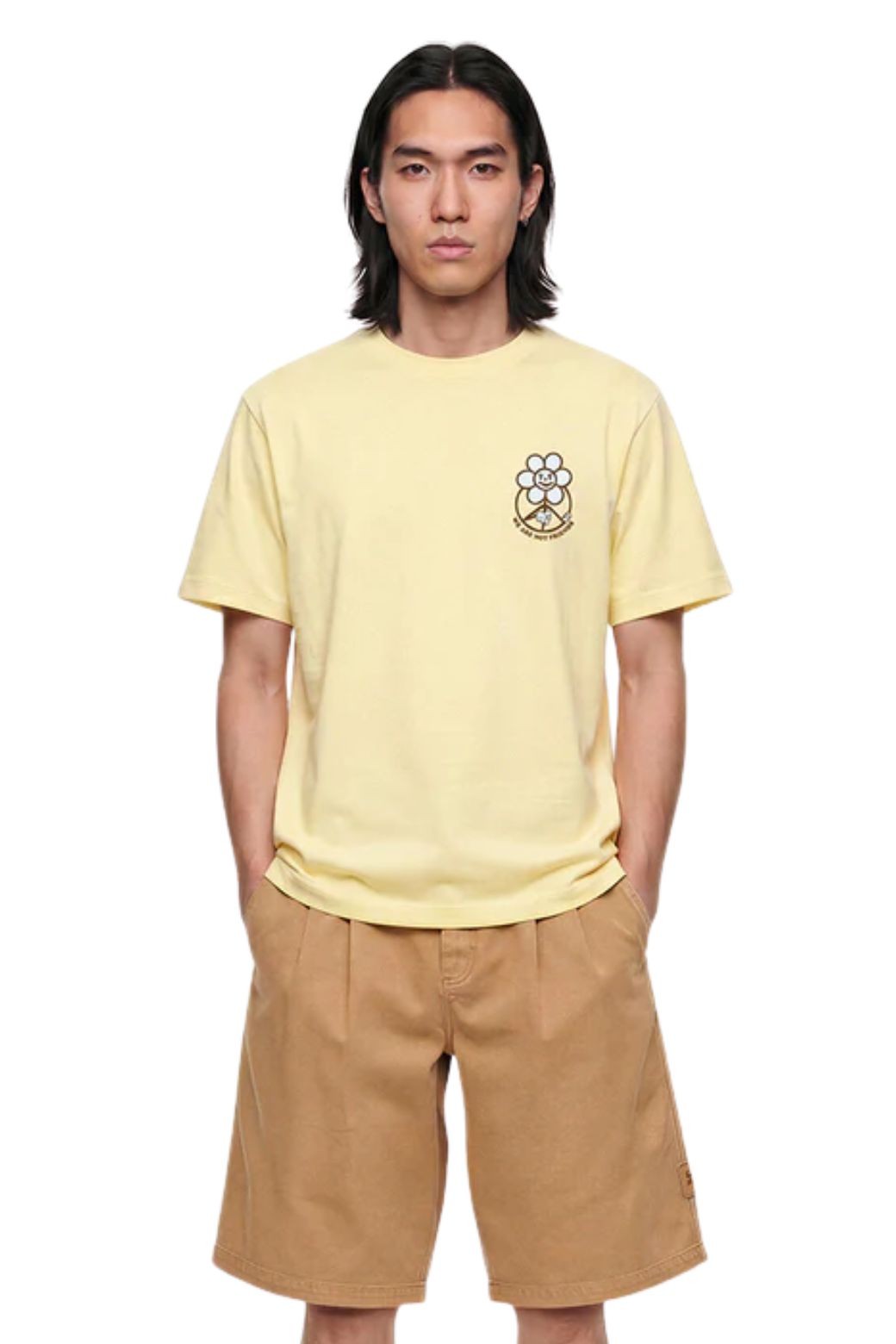 Camiseta We Are Not Friends Butter Daisy Amarilla