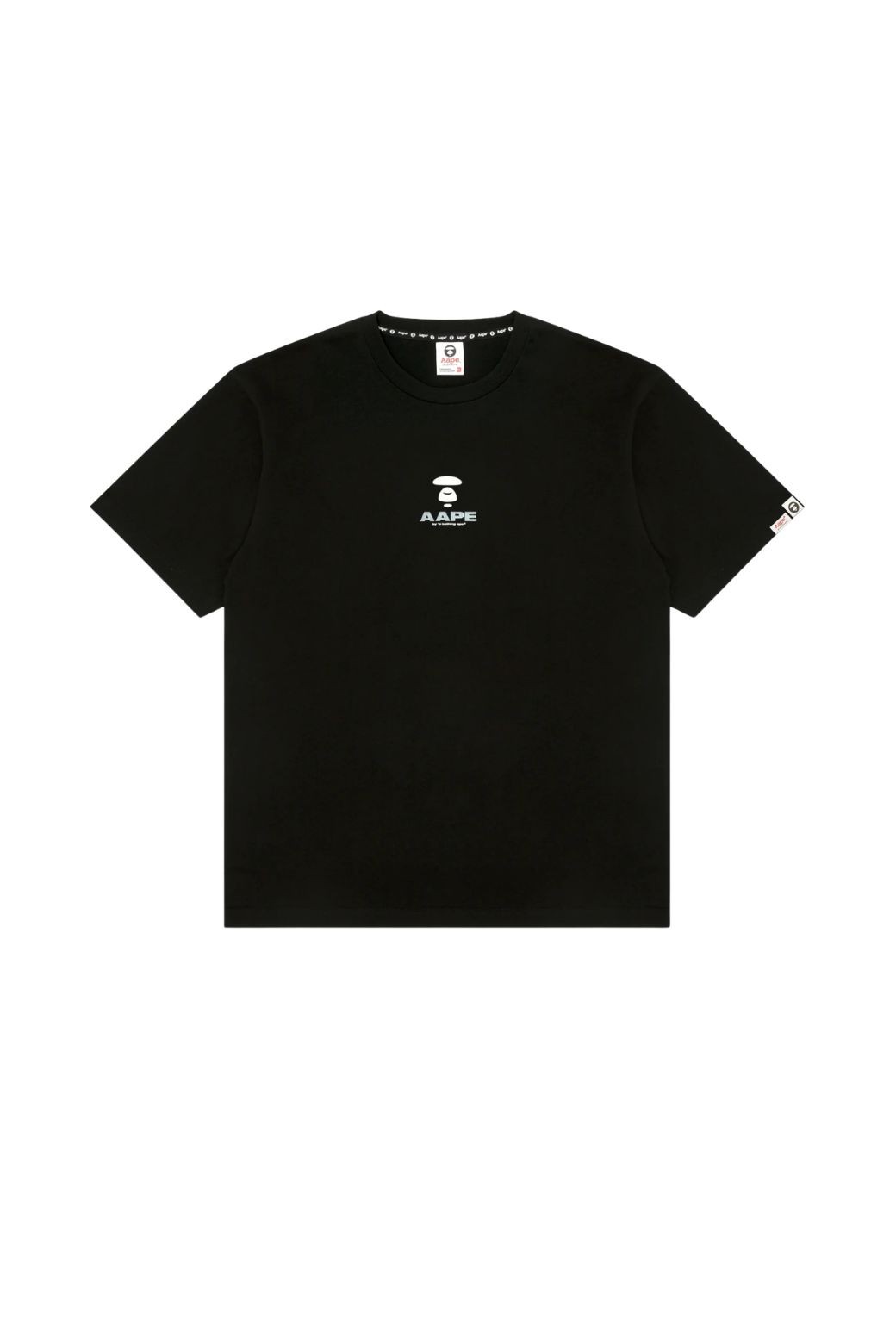 Camiseta AAPE Logo Moonface Negra