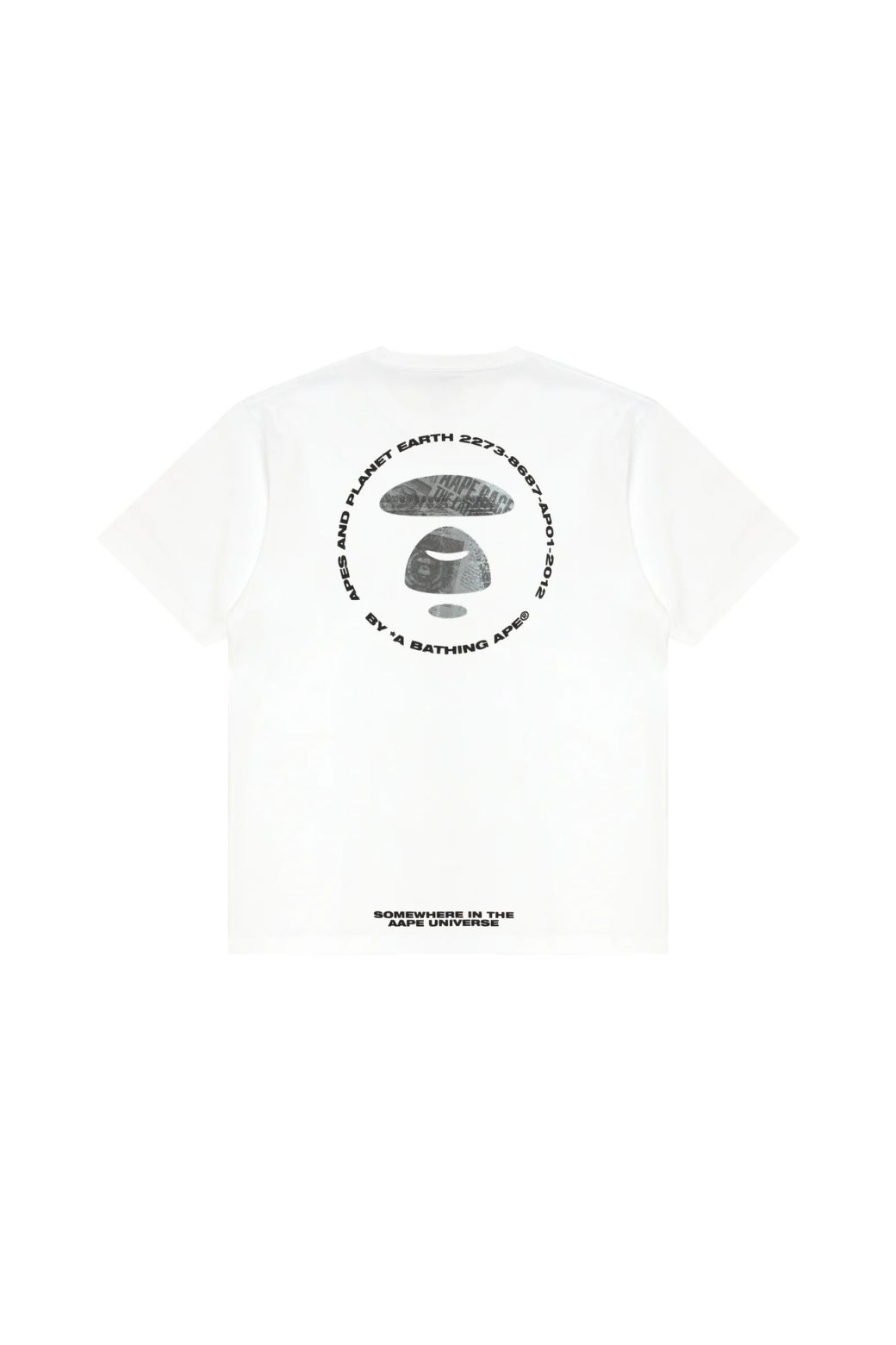 Camiseta AAPE Logo Moonface Blanca