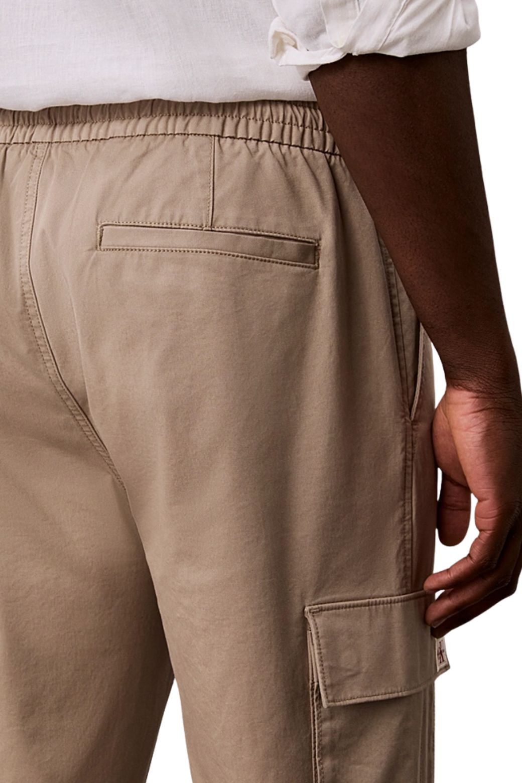 Pantalon Calvin Klein Skinny Fit Marron