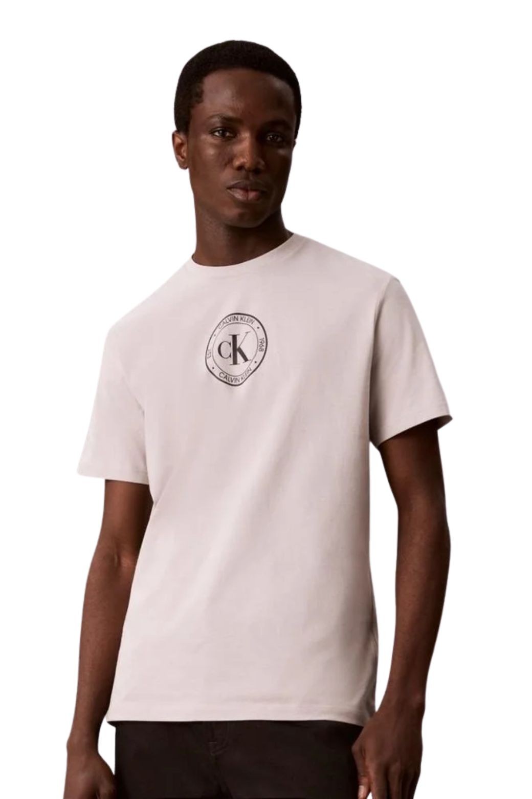 Camiseta Calvin Klein Graphic Crest Beige