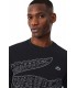 Camiseta Lacoste Estampado Cocodrilo Negra