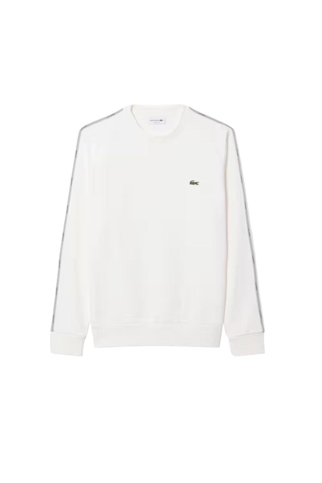 Sudadera Lacoste Franjas Blanca