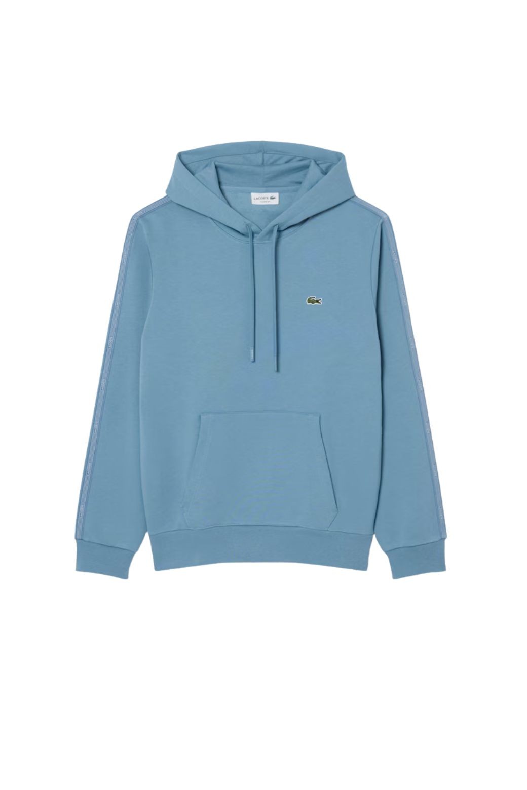 Sudadera Lacoste Capucha Franjas Azul