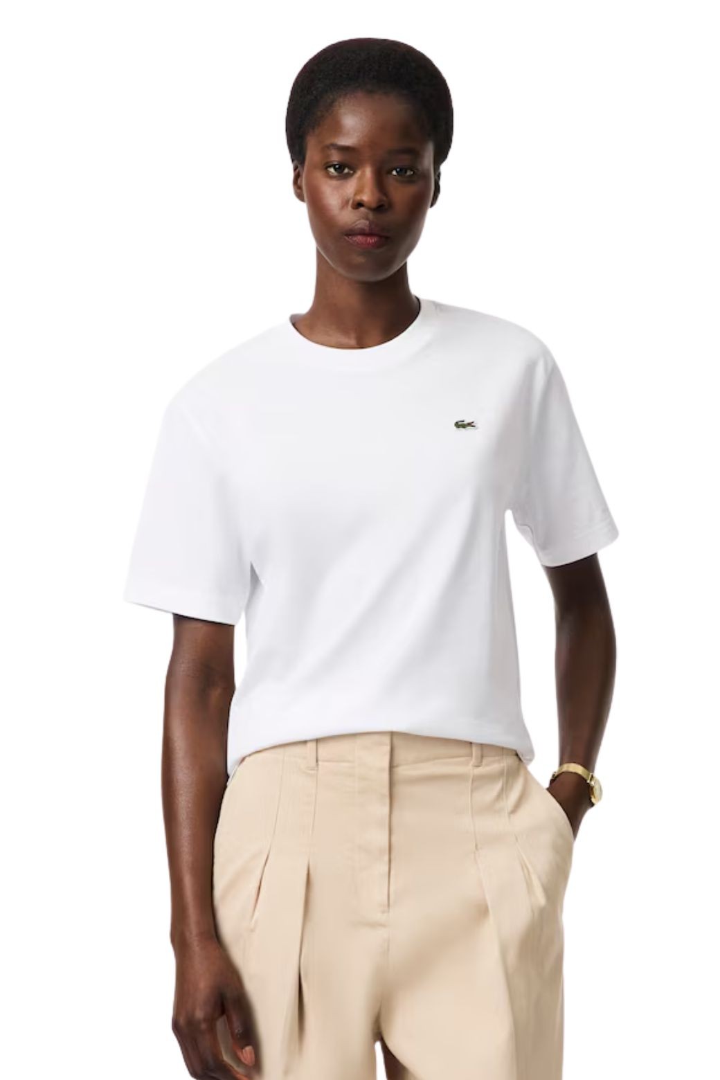 Camiseta Lacoste Basic Blanca