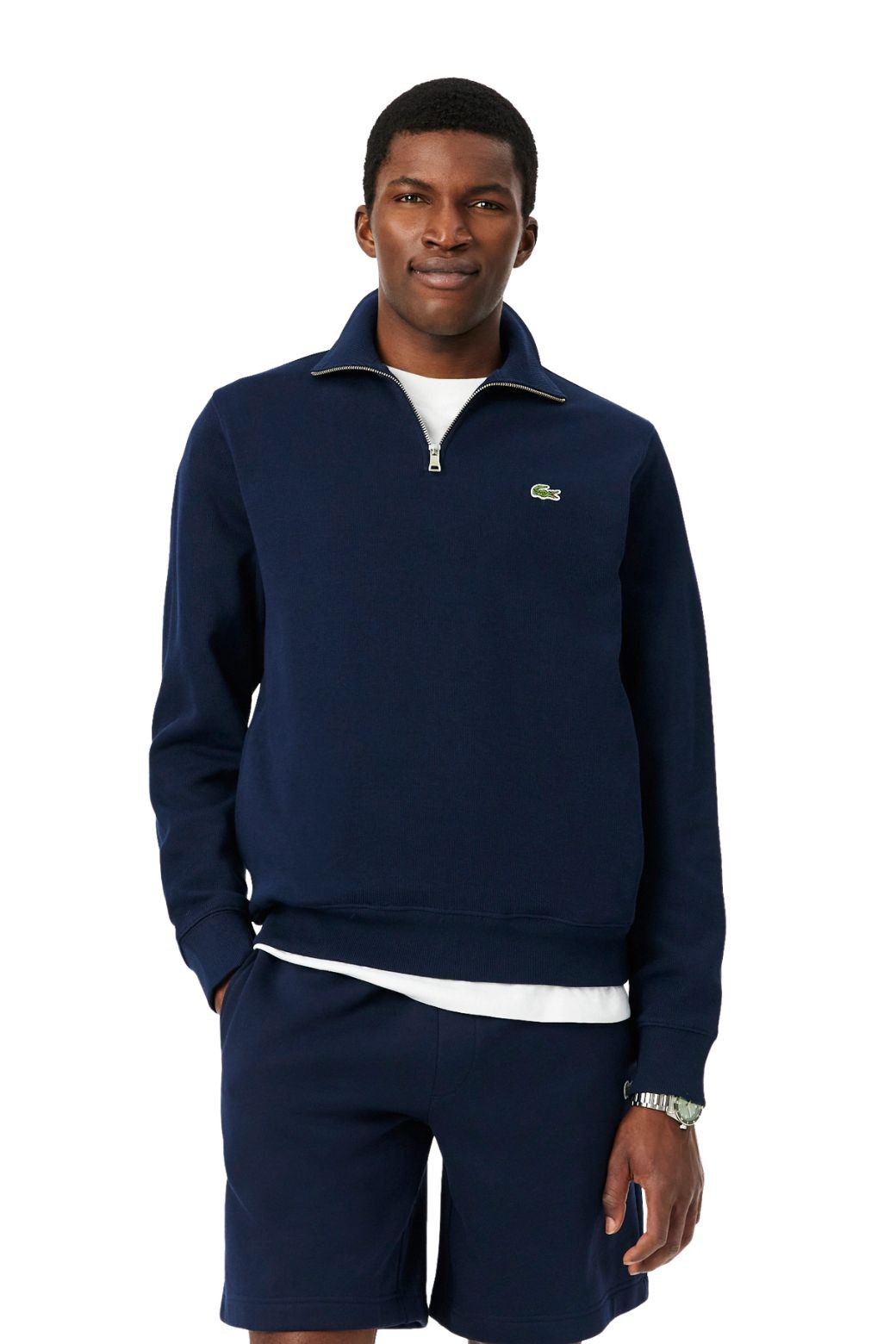 Chaqueta Lacoste Interlock Azul Marino